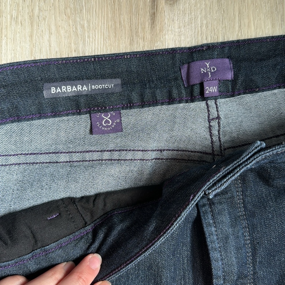 NWT NYDJ Barbara Bootcut dark wash jeans - Picture 4 of 5